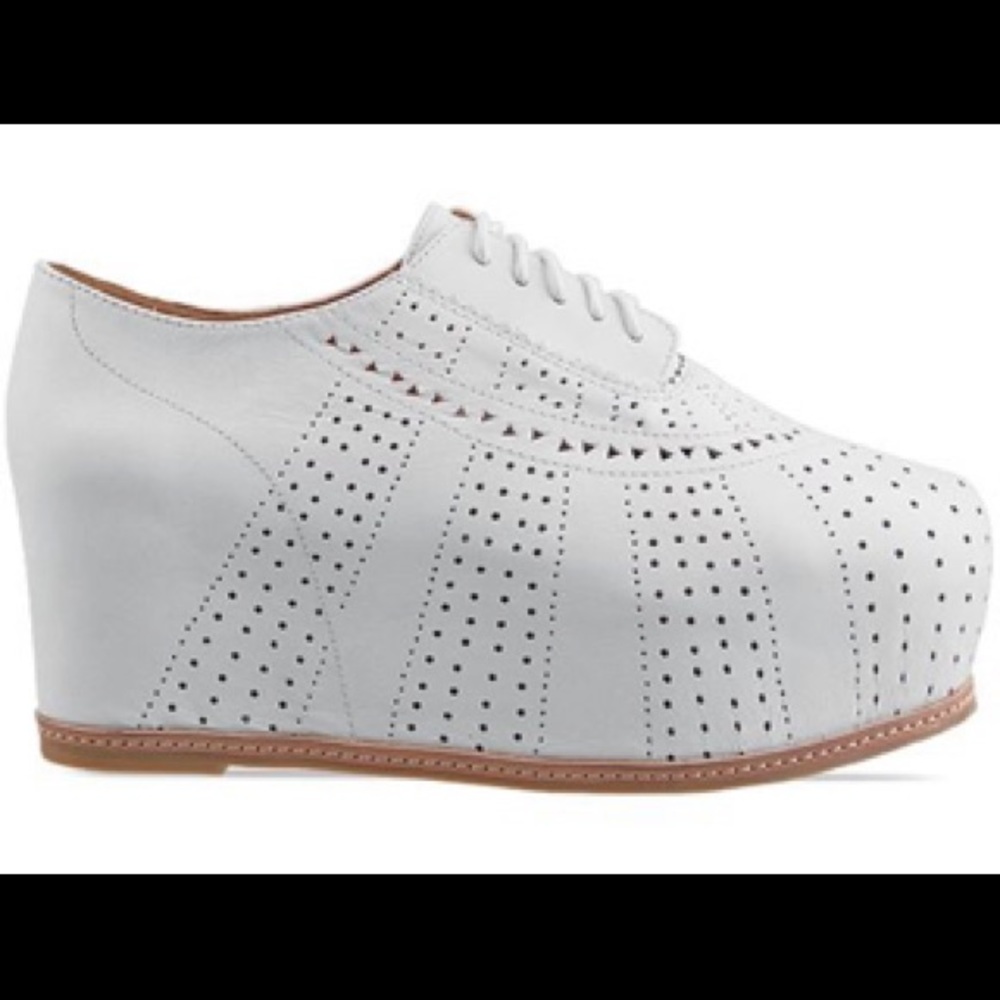 ISO Jeffrey Campbell Bright 2 Platforms in White